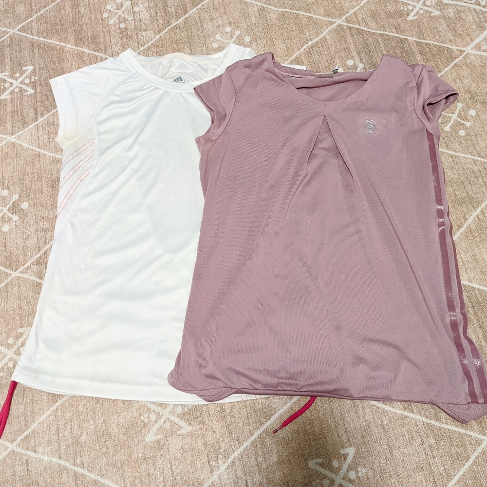 Adidas clima tennis tees. Size M